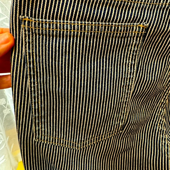 American Apparel Railroad Pin Stripe Jean - Picture 5 of 6